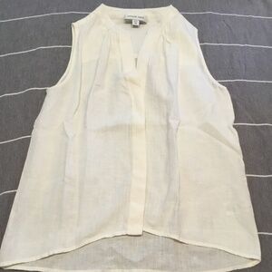 Amour Vert Sleeveless White Button Down Size XS